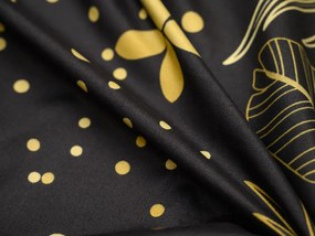 PrzytulneMieszkanie.pl PrzytulneMieszkanie.pl Pościel z mikrowłókna VISATA czarna Rozmiar pościeli: 2 szt 70 x 80 cm | 160 x 200 cm