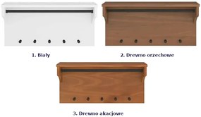 Wieszak ścienny drewno orzechowe R1-P14