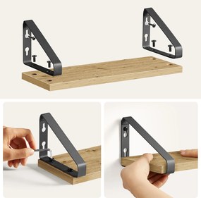 Półki 3 szt komplet- artisan - LWS033B88