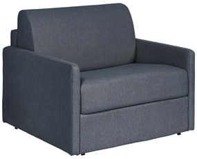 Fotel rozkładany typu express z szarą tapicerką - Materac 14 cm - CALIFE