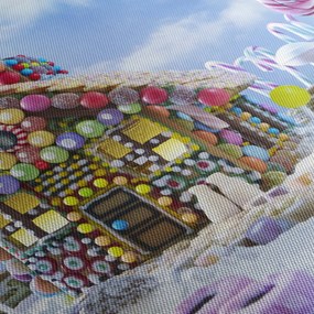 Obraz - Chatka z piernika (170x50 cm)