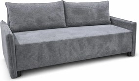 CORDO – sofa 3-osobowa z funkcją spania 197x140 cm, tkanina Poso 22 szara
