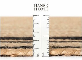 Czarny/w naturalnym kolorze chodnik z juty dwustronny/tkany ręcznie 70x200 cm Jutta – Hanse Home