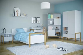 Białe biurko scandi dla dzieci i młodzieży C7-H53