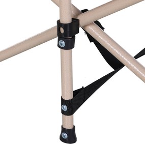 Outsunny Łóżko polowe składane leżanka kempingowa niebieska 190x68x52cm | Aosom PL