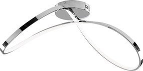 Lampa sufitowa Infinity z metalu i polerowanego chromowanego aluminium ze zintegrowaną diodą LED dł. 70 x 30 BL239-PCR