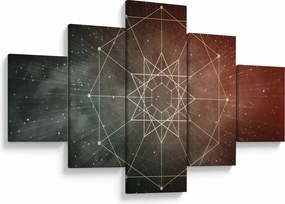 Obraz - Kosmiczny Dodekagram (125x70 cm)