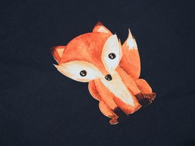 PrzytulneMieszkanie.pl PrzytulneMieszkanie.pl Pościel z mikrofibry FOXES czarna Rozmiar pościeli: 2 szt 70 x 80 cm | 160 x 200 cm