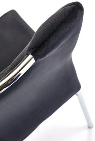 Krzesło tapicerowane K578 VELVET czarne HALMAR