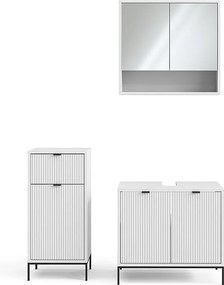 Zestaw mebli łazienkowych biały 70x45x63 eliza