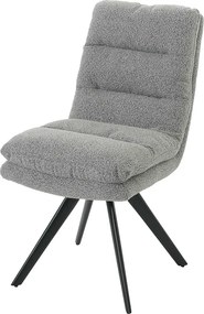 Krzesło do jadalni MCW-G66 Bouclé,  jasnoszary