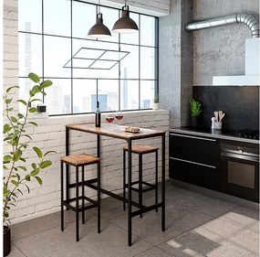 Stół barowy drewno antyczne 120x50x105 fyrk