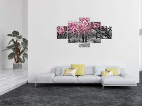 Obraz drzew magnolii (125x70 cm)