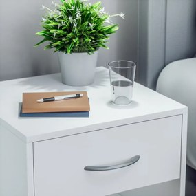Casaria Zestaw stolików nocnych BIANCA, 2 szt., 41x39x28 cm, biały