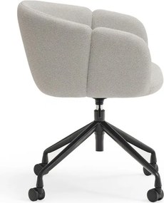 Jasnoszare tapicerowane krzesło biurowe Add – Teulat