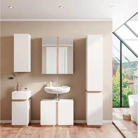 Zestaw mebli łazienkowych biały 70x34x55 gloria