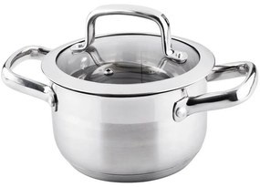 Lamart LTSS1810 garnek ze stali nierdzewnej z pokrywką Prestige 16 x 9,5 cm, śred. 16 cm