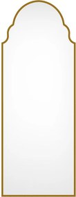 Duże lustro metalowe - szer. 60 x wys. 160 cm - złote - KARIAN
