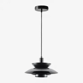 Lampa Sufitowa Wisząca Z Żelaza Alicia Czarna - Sklum