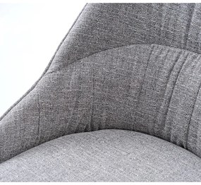 Szare krzesła zestaw 2 szt. Meridian – Unique Furniture
