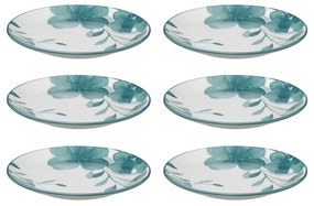 Talerze deserowe porcelanowe LILY, 6 sztuk x Ø 19 cm