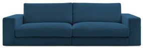Ciemnoniebieska sztruksowa sofa 274 cm Leonard – Bobochic Paris