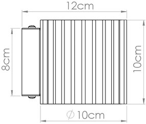 Czarny matowy kinkiet T3-P60