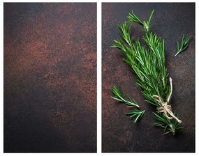 Płyty ochronne na kuchenkę ze szkła hartowanego zestaw 2 szt. 52x30 cm Rosemary – Allstar