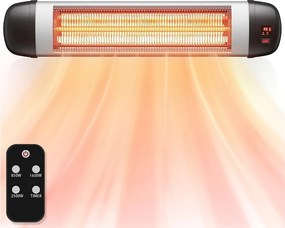NETTLIFE Ogrzewanie promiennikowe Taras Ogrzewanie na podczerwień - 2500W Zewnętrzne ogrzewanie promiennikowe na podczerwień