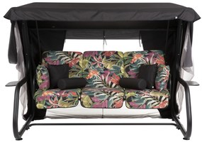 Huśtawka ogrodowa z moskitierą Venezia Lux Black Edition G052-23IB PATIO