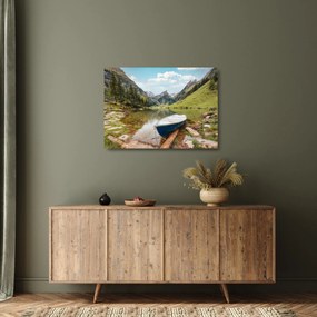 Obraz na szkle - Seealpsee, jezioro w Szwajcarii (70x50 cm)