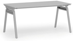 Biurko PRIMO SIGMA, 160x80 cm, szara podstawa, szary