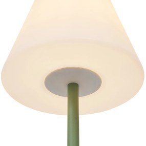 Zewnetrzna Zewnętrzna lampa podłogowa zielona z białym kloszem IP65 - Virginia Nowoczesny Oswietlenie zewnetrzne