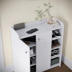 Szafka na buty biały 83x32.3x91.4 moritz