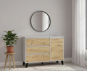 Komoda na ubrania kaszmir + dąb artisan R5-B95