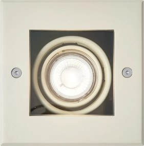 Zestaw 6 nowoczesnych beżowych reflektorów gruntowych GU10 50mm obrotowych i odchylanych IP65 - Oneon