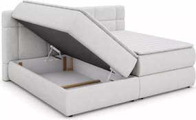 Grande - przestronne łóżko kontynentalne z materacem 7-strefowym i 2 pojemnikami 140x200 - 240x200