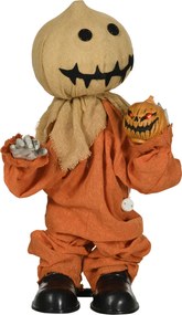 HOMCOM Wiatrak Dekoracja Halloween, poruszająca się, wydająca dźwięki, zasilana bateriami
