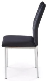 Krzesło tapicerowane K578 VELVET czarne HALMAR