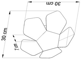 Designerski kinkiet E746-Penti - biały