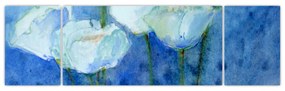 Obraz - Białe tulipany (170x50 cm)
