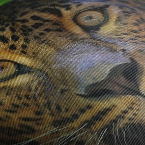 Obraz - Portret lamparta, Sri Lanka (125x70 cm)