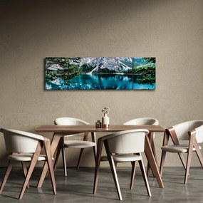 Obraz jeziora w Alpach (170x50 cm)