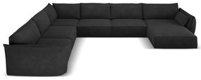 Ciemnoszary narożnik (lewostronny) Vanda – Mazzini Sofas