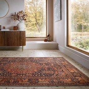 Bordowy dywan odpowiedni do prania 115x170 cm Nico Global – Flair Rugs