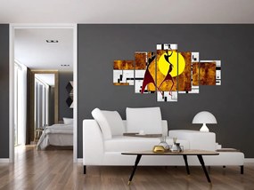 Obraz malarstwa z epoki starożytnej (125x70 cm)