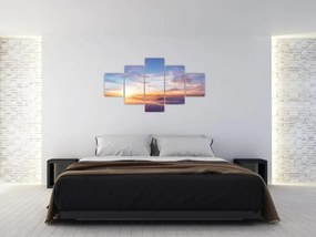Obraz - Zachód słońca ponad chmurami (125x70 cm)