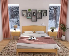 Nowoczesna Półka Wisząca Do Sypialni Dąb Artisan T1-W10