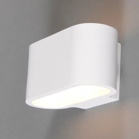 Nowoczesna lampa ścienna biała płaska - Gipsy Arles Nowoczesny Oswietlenie wewnetrzne