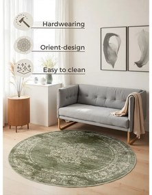 Zielony okrągły dywan ø 120 cm Gloria Lydia – Hanse Home